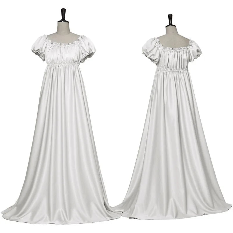 Medieval Dress Women Dress Sexy Off Shoulder Renaissance Victorian Regency Dress Costume Wench Retro Gown Halloween for Women