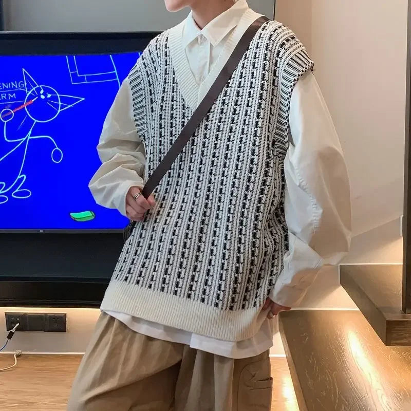 Knitwear Sweaters Male New In Korean Fashion Men&