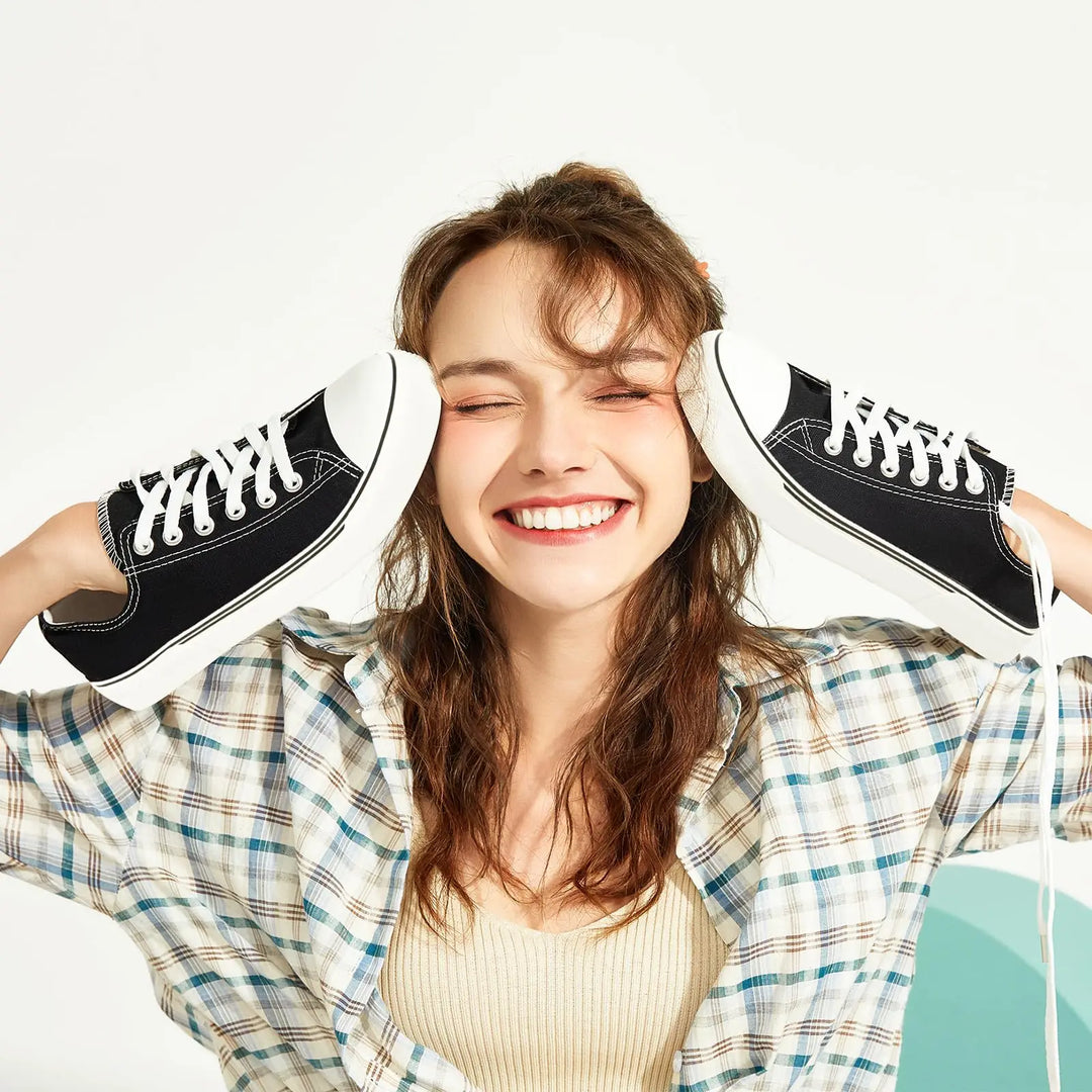 Sneakers for Women Low Top Canvas Shoes Men Fashion Durable Breathable Sneakers Slip on Casual Flats Zapatillas De Deporte