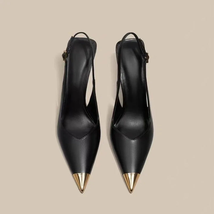 Pointed Toe High Heels Women Sandals Slingback Stilettos Shoes Sexy 2025 Summer New Woman Slippers Dress Party Brand Pumps Mujer