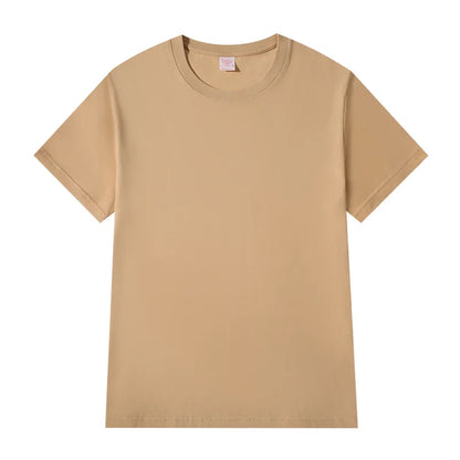 Women T-shirts 2026 Tops Solid Short Sleeve Loose O-neck  Cotton Casual Ladies Shirts Harajuku Korean Summer Woman Tshirts