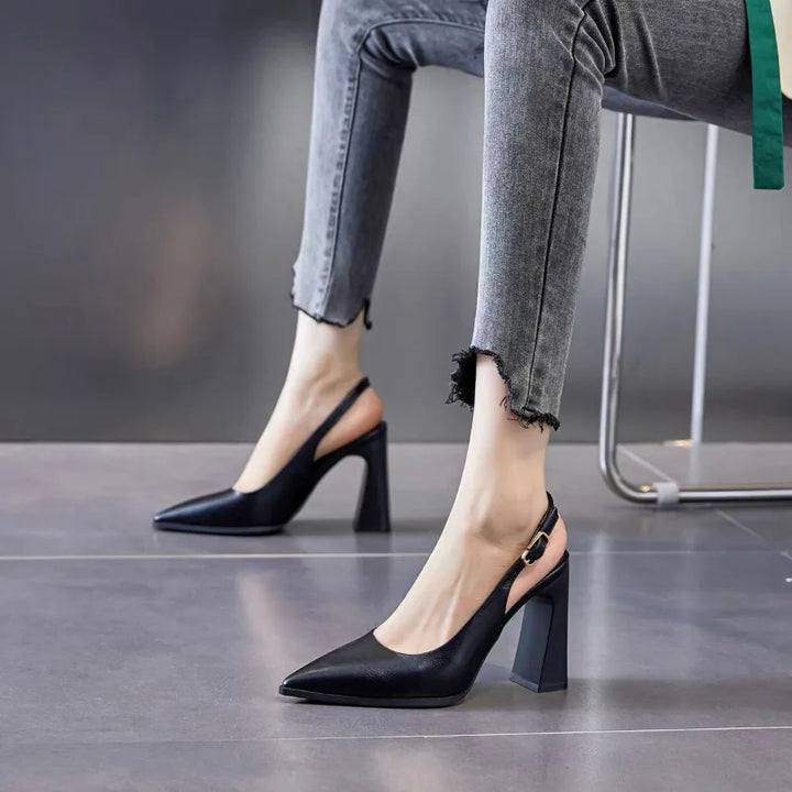 High-quality fashionable pointed-toe high heels. Summer halter-style high-heeled sandals Elegant formal ladies&