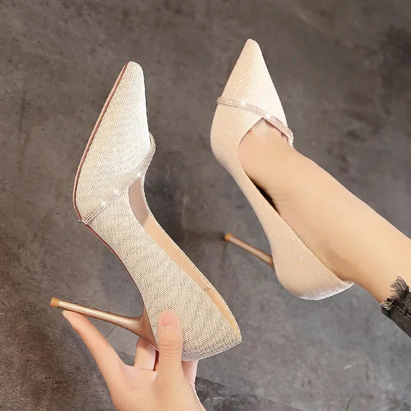 High Heels Women with 2024 New Spring and Autumn Pointy Women&
