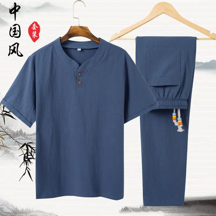 Linen Cotton T-shirt Men&