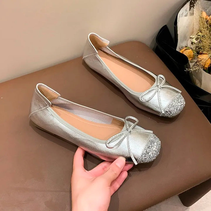 Flat French Ballet Shoes for Women 2026 Summer New Soft Sole Slip-On Lazy Shoes