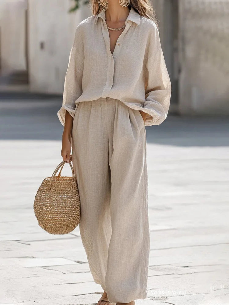 Simple Cotton Linen Women&