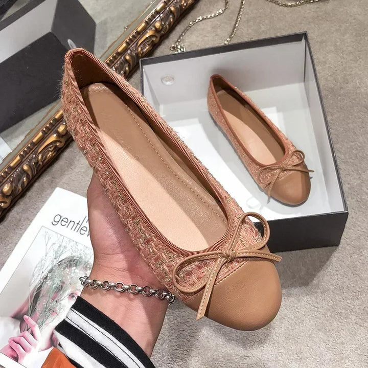 Fashion Slip on Flat Shoes Women Loafers for Bow Ballet Flats Moccasins Casual Zapatos Mujer Flat Sandals Women Walking Shoes