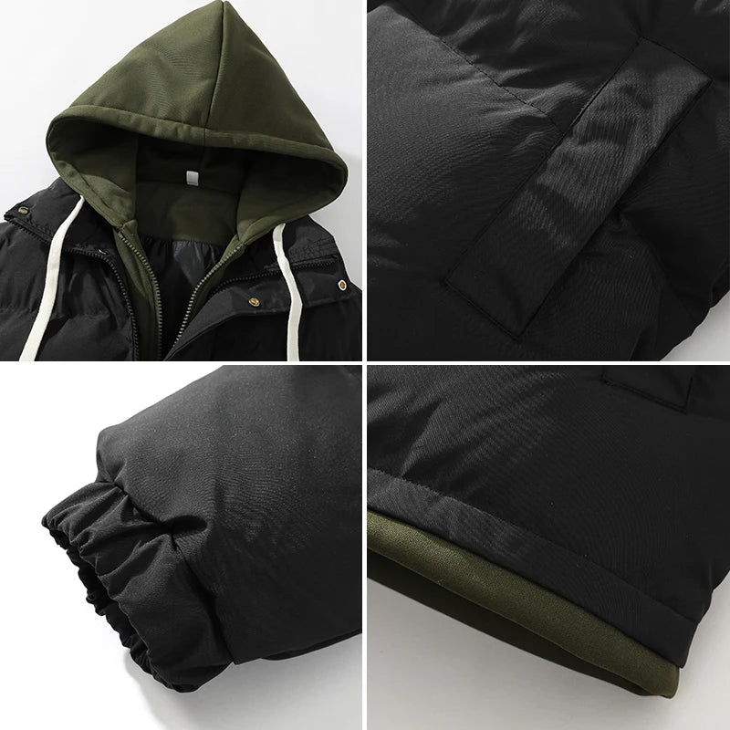 Winter Parkas Women 2025 New in Casual Thick Warm Jackets Hood Coats Solid Loose Female Down Outerwears Chaquetas Parkas Mujer