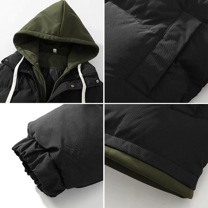 Winter Parkas Women 2025 New in Casual Thick Warm Jackets Hood Coats Solid Loose Female Down Outerwears Chaquetas Parkas Mujer