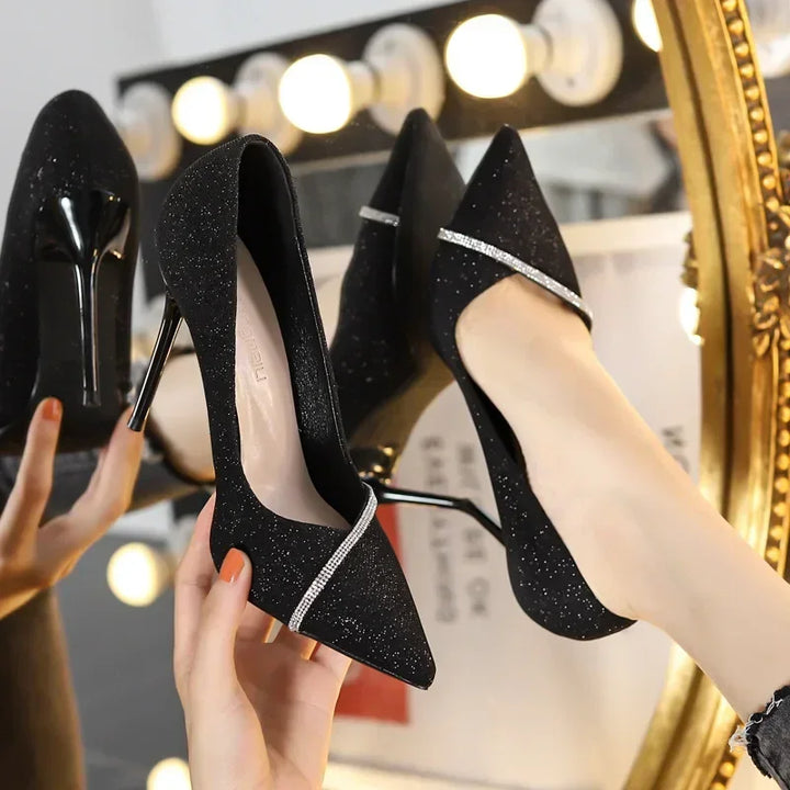 High Heels Women with 2024 New Spring and Autumn Pointy Women&