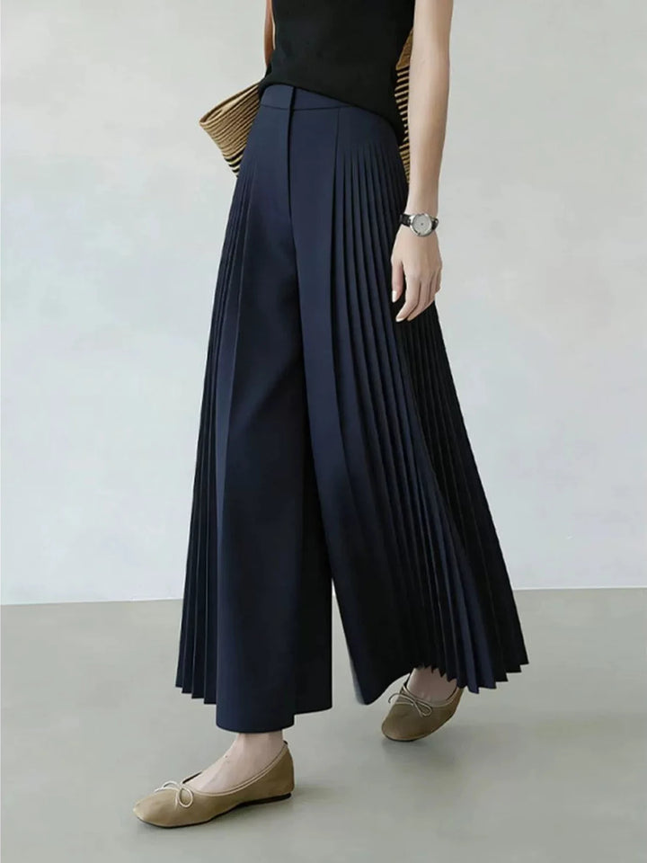 Fashionable High-Waisted Wide-Leg Pants Women&