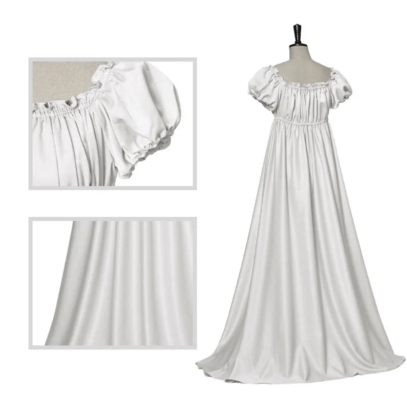 Medieval Dress Women Dress Sexy Off Shoulder Renaissance Victorian Regency Dress Costume Wench Retro Gown Halloween for Women