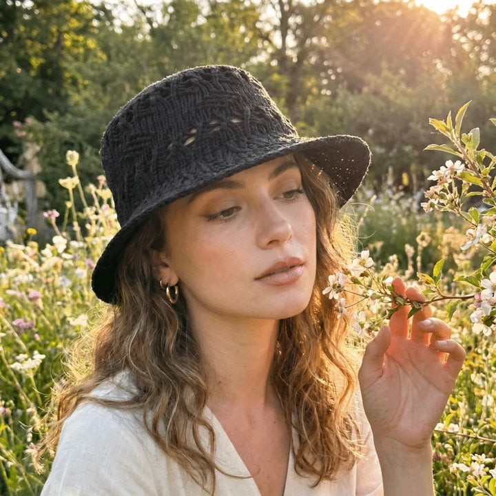 Wide Brim Breathable Straw Hat Lightweight Casual Knitted Flat Top Hat Eco-friendly Versatile Style Hollow Out Hat Summer Beach