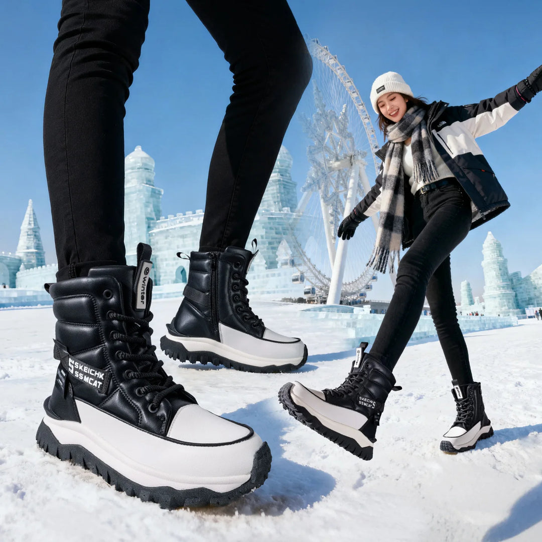 Winter Women Snow Boots 2026 New Non-Slip Waterproof Winter Boots Warm Thickened Shoes Outdoor Climbing Travel Cold Proof Boots