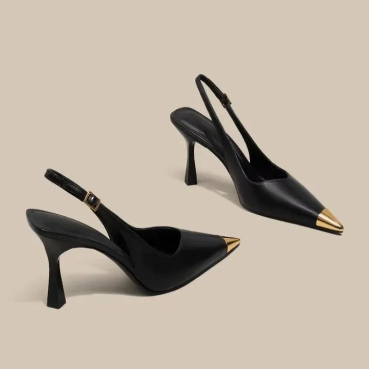 Pointed Toe High Heels Women Sandals Slingback Stilettos Shoes Sexy 2025 Summer New Woman Slippers Dress Party Brand Pumps Mujer