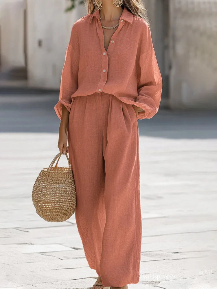 Simple Cotton Linen Women&