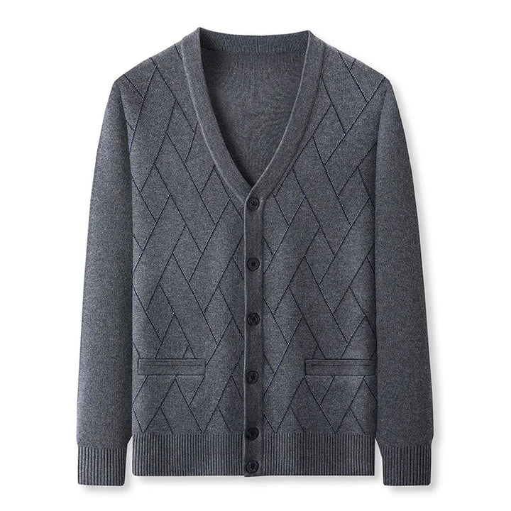 2026 Autumn and Winter Knitted Cardigan V-neck Sweater Jacket Casual Outerwear Long-sleeved Sweater
