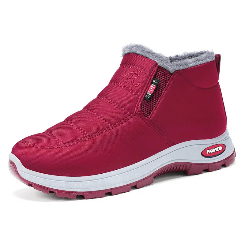 Waterproof Winter Boots for Women 2025 New Plush Snow Boots Women Ankle Boots Warm Black Couple Cotton Couples Platform Shoes