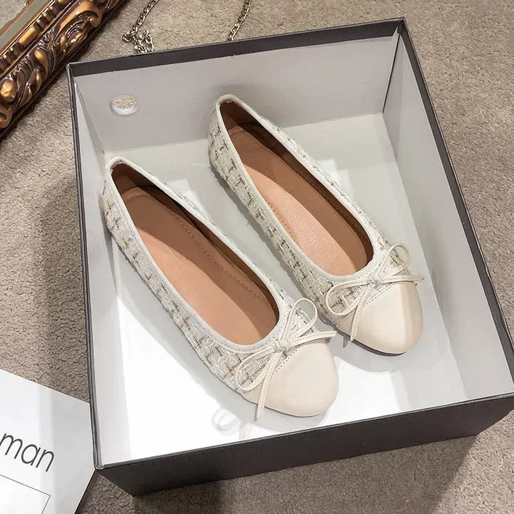 Fashion Slip on Flat Shoes Women Loafers for Bow Ballet Flats Moccasins Casual Zapatos Mujer Flat Sandals Women Walking Shoes