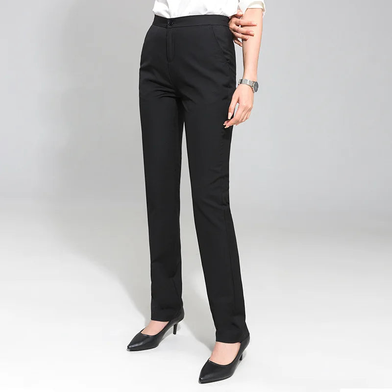 Fashion Office Wear Pants for Women Formal Pants Office Outfits Pencil Trousers Black Navy Casual Work Ladies Pants
