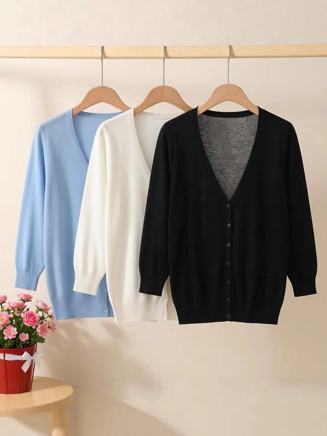 Basic Outerwear Summer Cardigan Women Girls Knitted Ladies Sweaters Cropped Crochet Top Knitwear Black Bolero Woman Jersey Tops