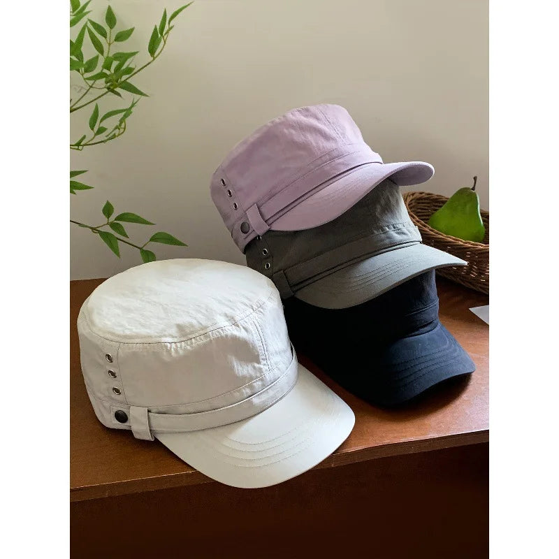 Lightweight Quick Dry Oversized Newsboy Cap 60-65CM Large Circumference Flat Equestrian Hat UV Sun Protection Outdoor Headwear