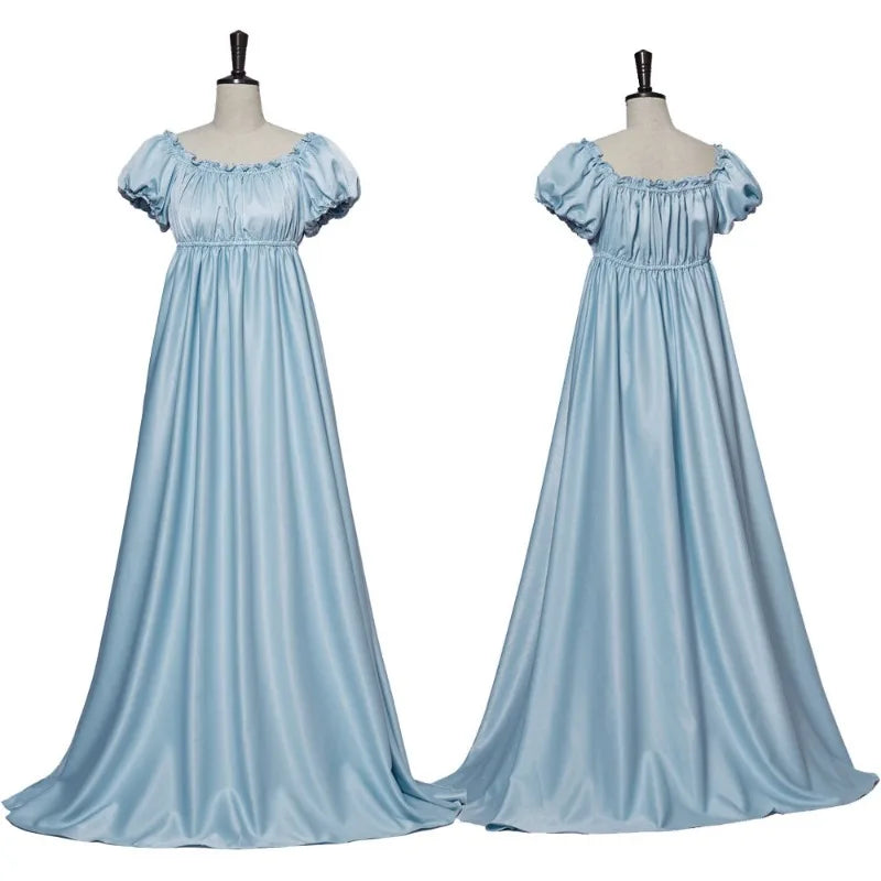 Medieval Dress Women Dress Sexy Off Shoulder Renaissance Victorian Regency Dress Costume Wench Retro Gown Halloween for Women