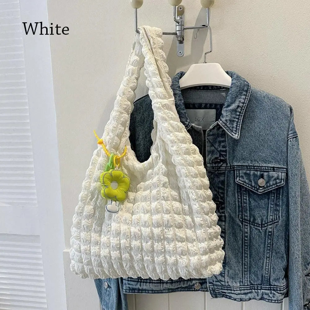 Women Girls Large Capacity Shoulder Bags Female Tote Bags Underarm Bags Causual Shopping Handbags(Pendants not included)