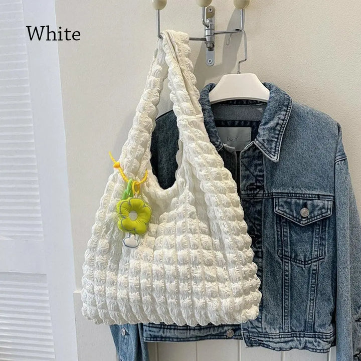 Women Girls Large Capacity Shoulder Bags Female Tote Bags Underarm Bags Causual Shopping Handbags(Pendants not included)