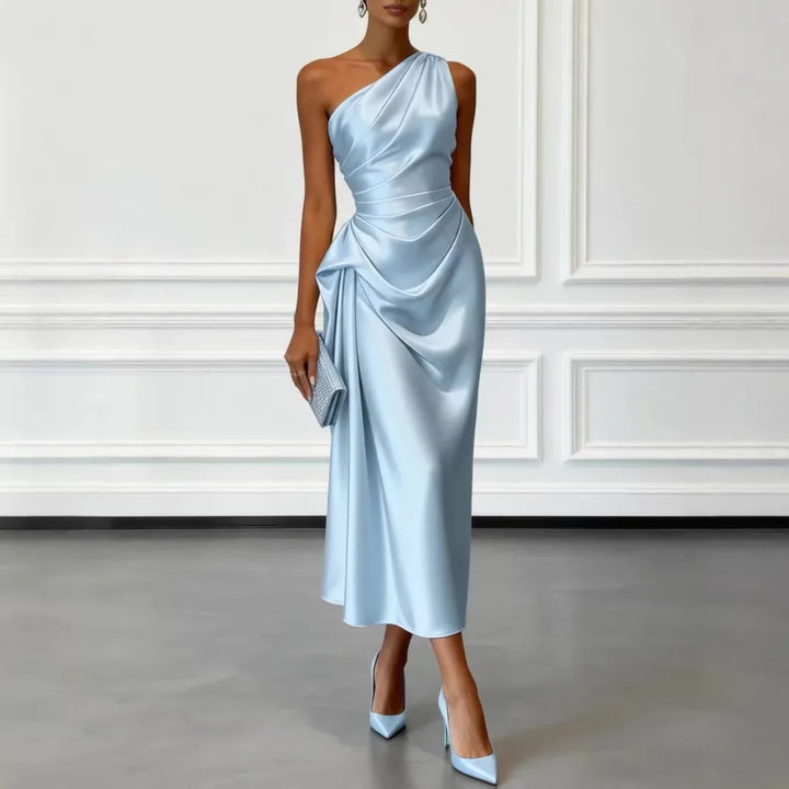 Satin Long Dresses For Women 2026 Summer Slip Midi Dress Woman Sexy Evening Party Dress Sleeveless Female Elegant Dress Vestidos