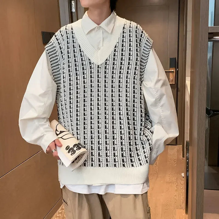 Knitwear Sweaters Male New In Korean Fashion Men&