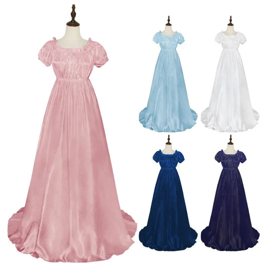 Medieval Dress Women Dress Sexy Off Shoulder Renaissance Victorian Regency Dress Costume Wench Retro Gown Halloween for Women
