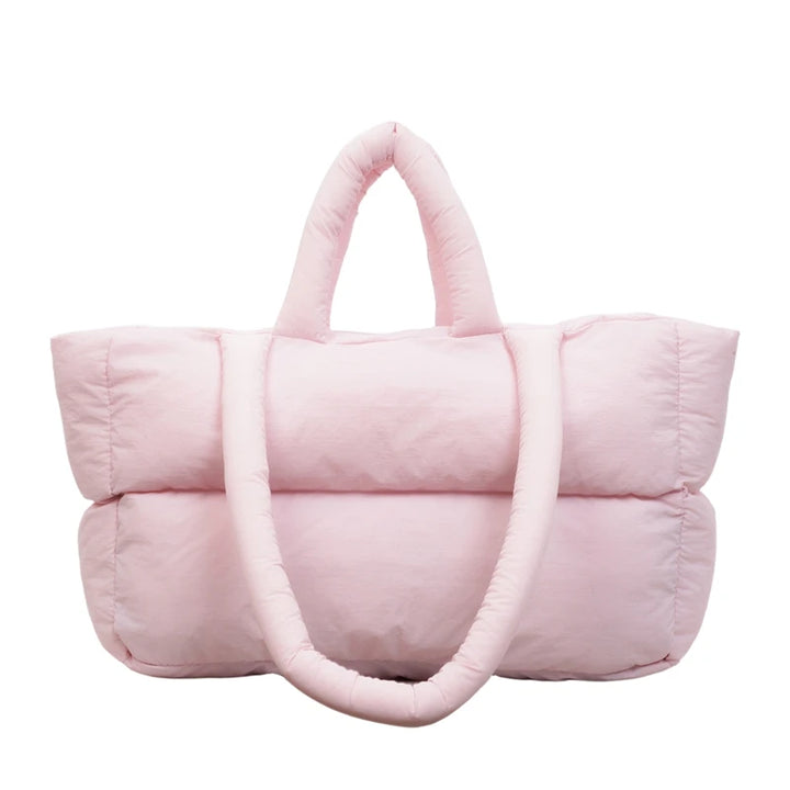2025 Winter Latest Trend Women Shoulder Tote Bags Space Cotton Padded Large Capacity Shopper Totes Quality Commute Handbags Lady
