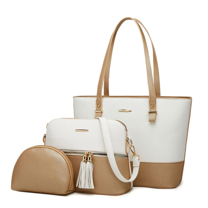 Women Handbag Set 3PCS – Fashion Tote Shoulder Crossbody Top Handle Bags