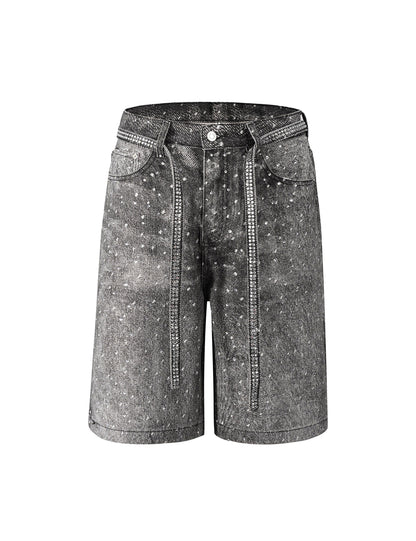 NOIR RHINESTONE SHORTS