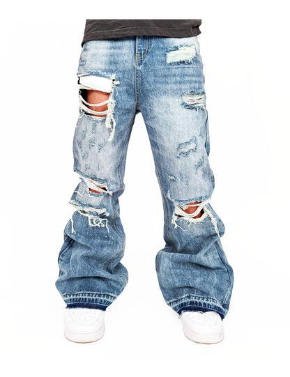 AZUL DESTRUCTION DENIM
